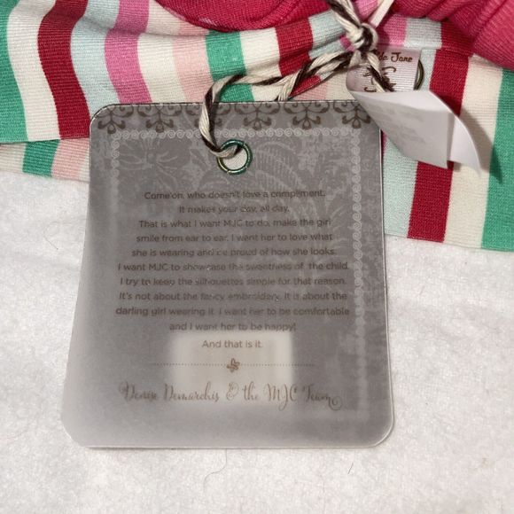 Girls Matilda Jane Wonderment Berry Fun Headband NWT Candy Striped - Picture 5 of 5